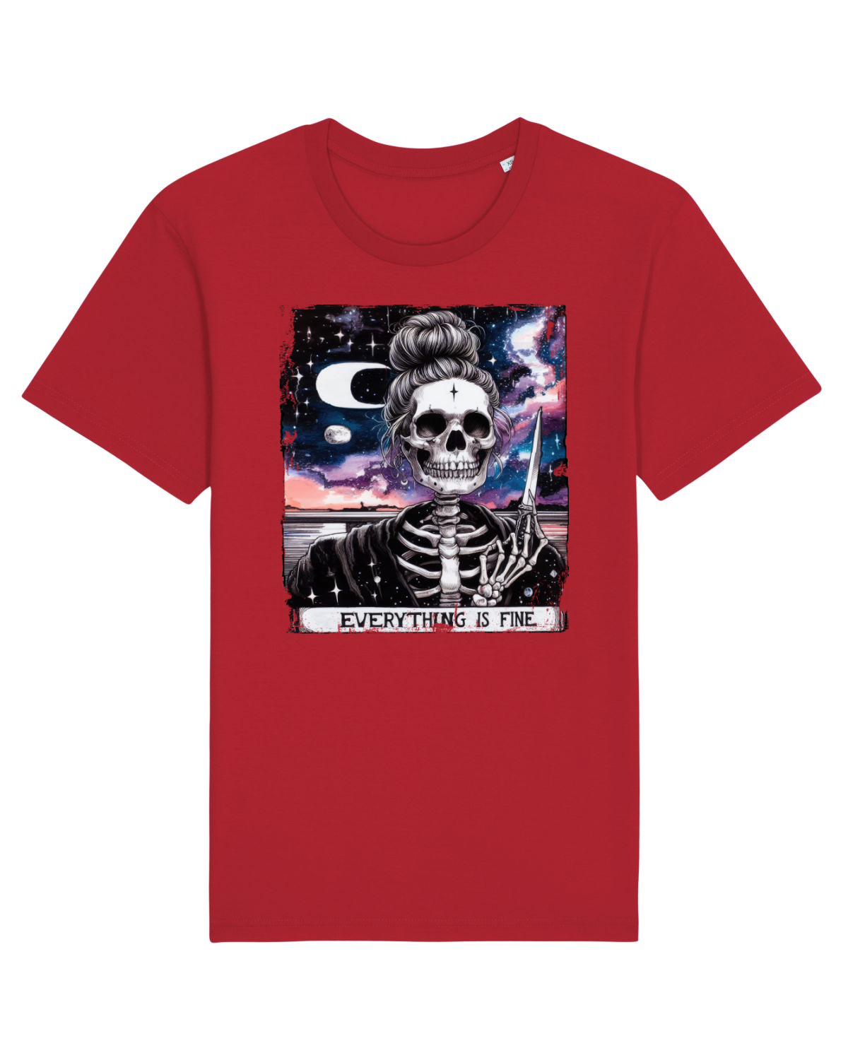 Tricou mânecă scurtă Unisex Rocker Red
