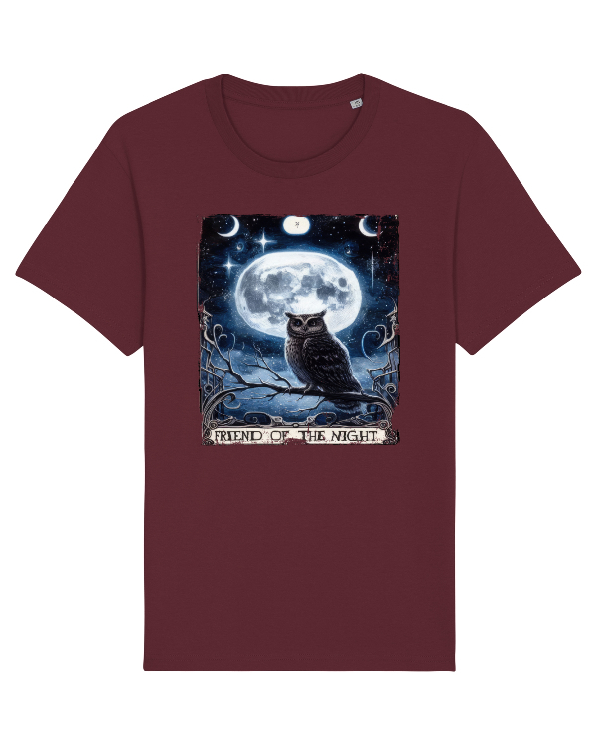 Tricou mânecă scurtă Unisex Rocker Burgundy