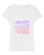 Truly Blessed Tricou mânecă scurtă guler V Damă Evoker