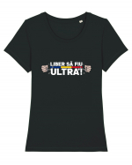 Liber sa fiu ULTRA'! Tricou mânecă scurtă guler larg fitted Damă Expresser