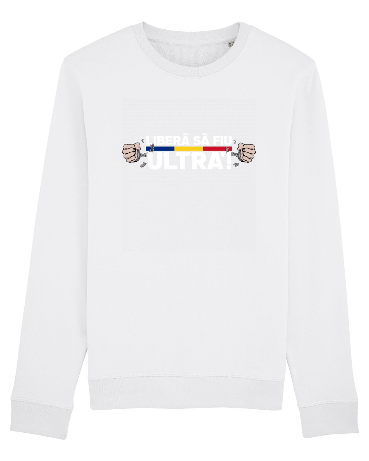 Bluză mânecă lungă Unisex Rise White