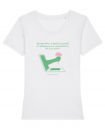 Diferenta dintre o zi buna si una proasta Tricou mânecă scurtă guler larg fitted Damă Expresser