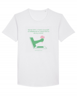 Diferenta dintre o zi buna si una proasta Tricou mânecă scurtă guler larg Bărbat Skater
