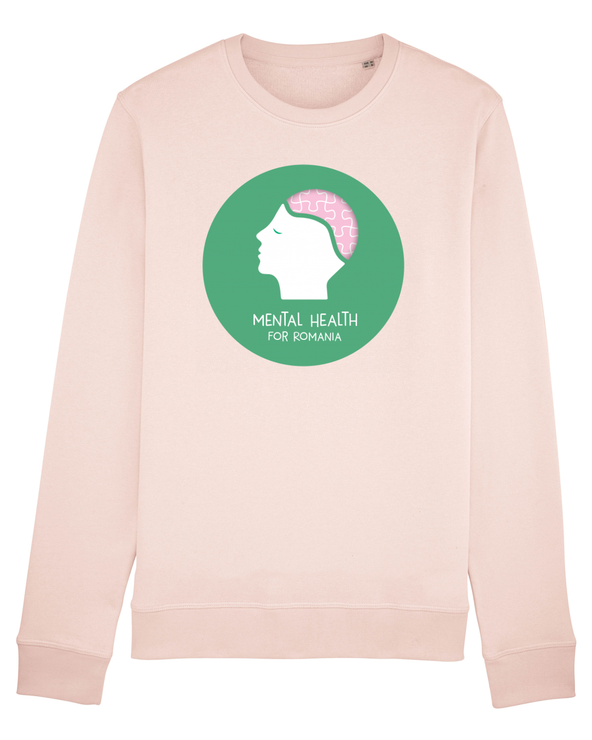 Bluză mânecă lungă Unisex Rise Candy Pink