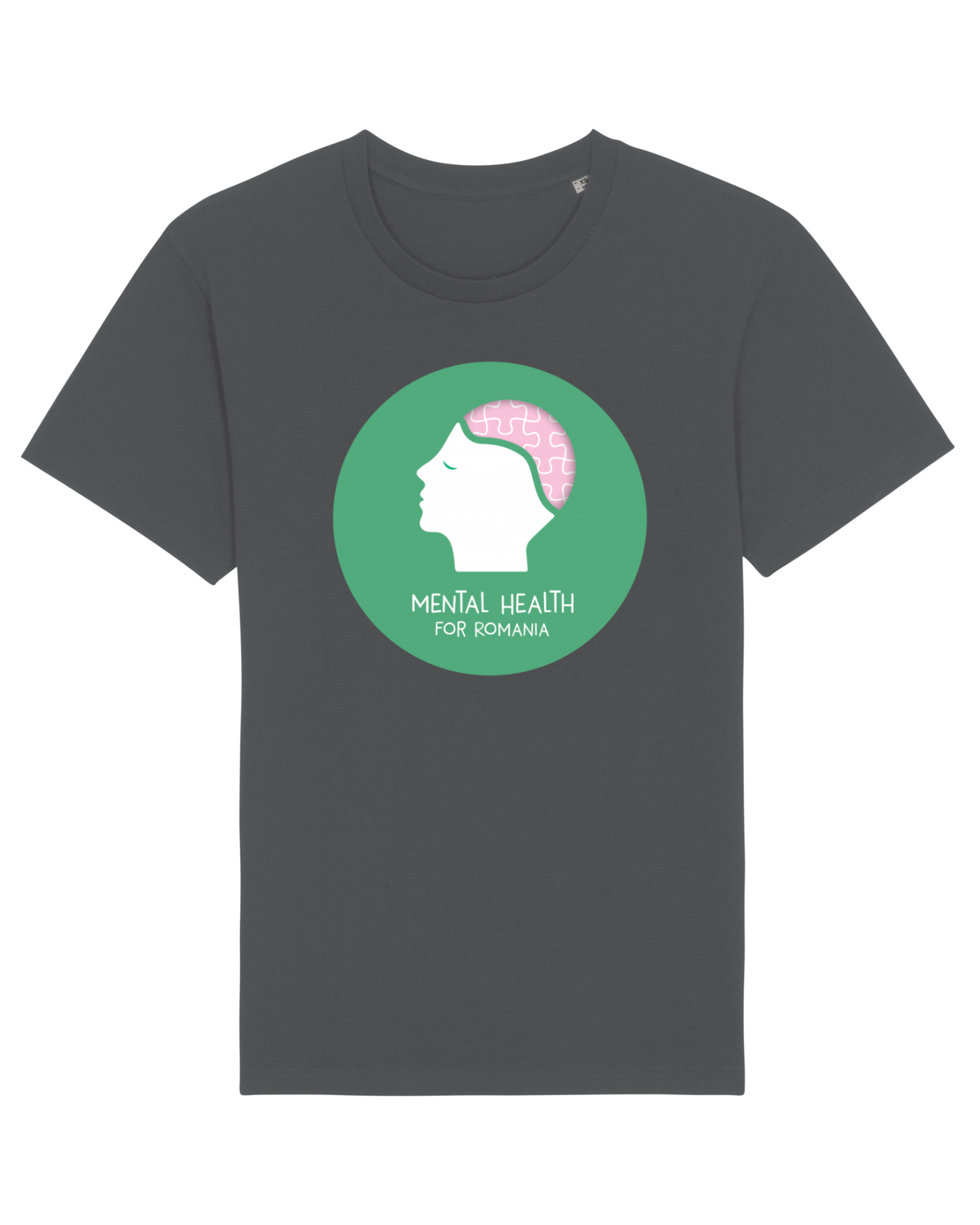 Tricou mânecă scurtă Unisex Rocker Anthracite