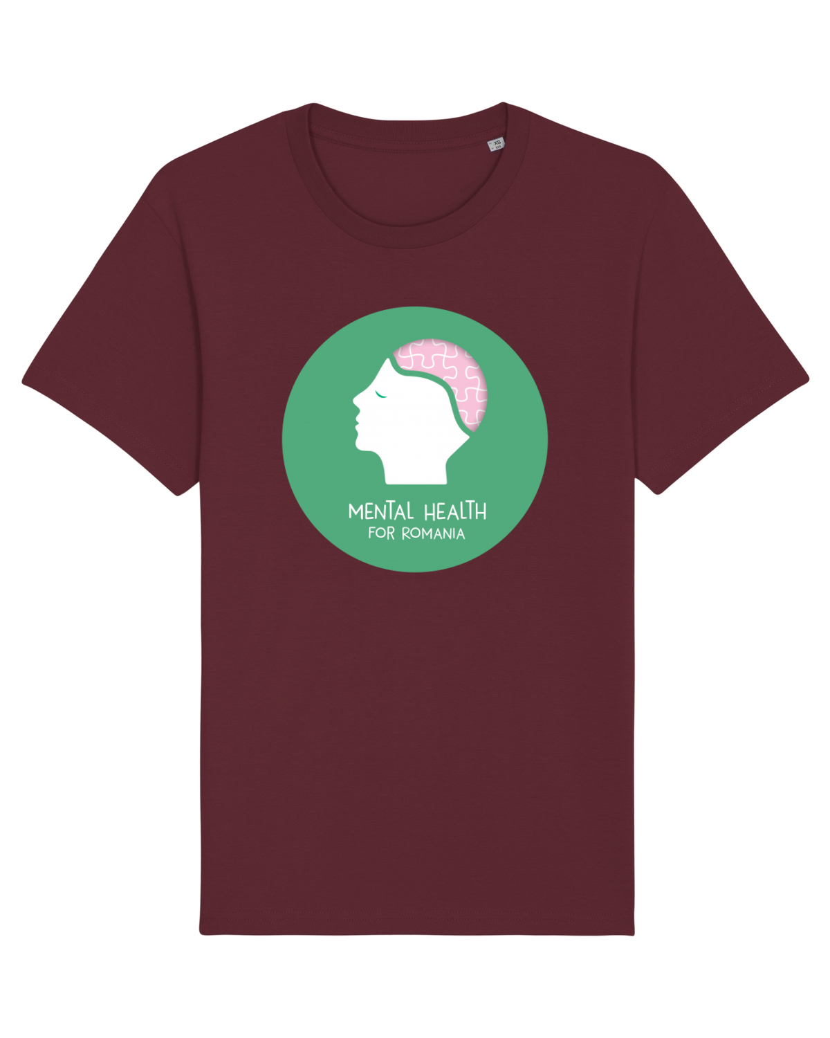 Tricou mânecă scurtă Unisex Rocker Burgundy