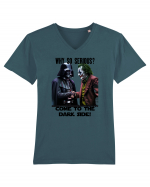 Mă, tu esti serios?! Tricou mânecă scurtă guler V Bărbat Presenter