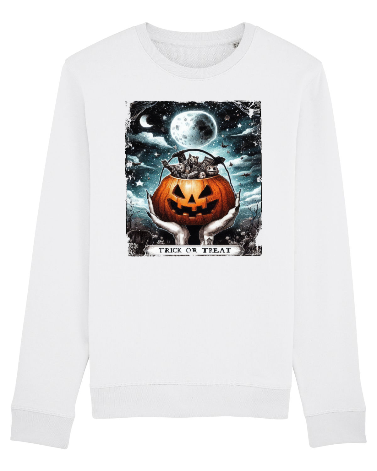 Bluză mânecă lungă Unisex Rise White