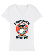 Don't Duck With Me Tricou mânecă scurtă guler V Damă Evoker
