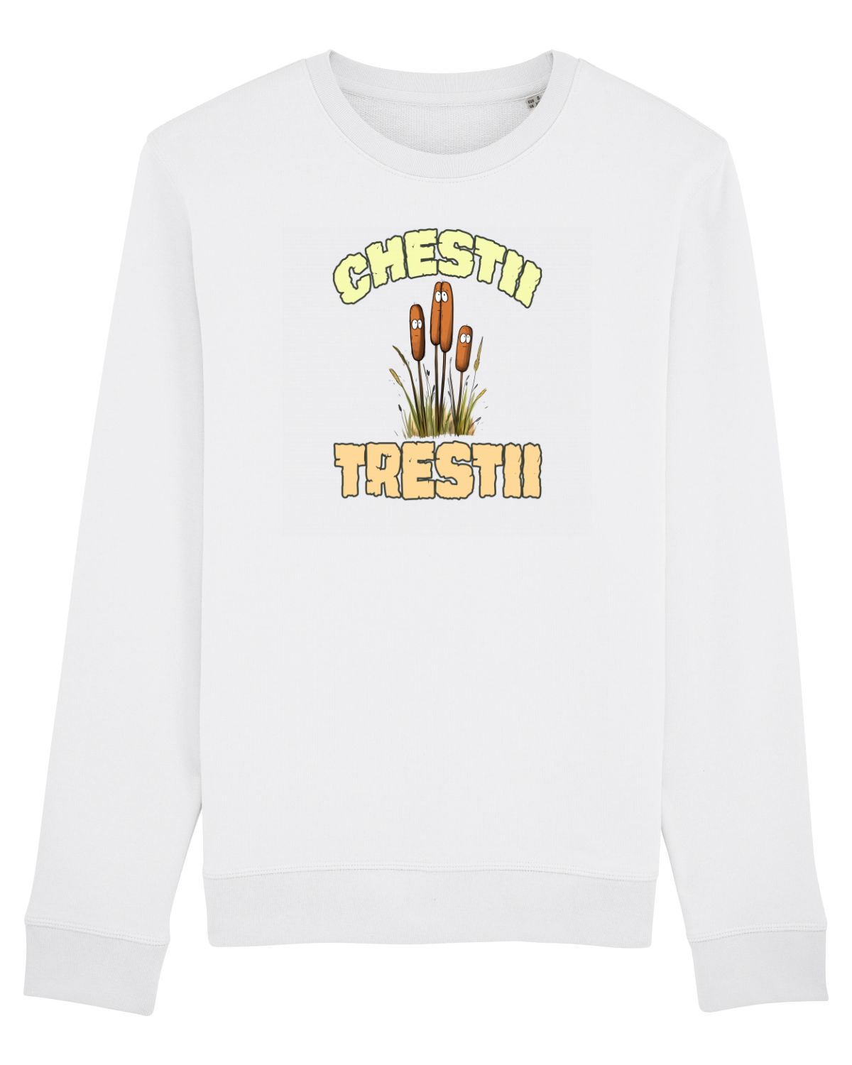 Bluză mânecă lungă Unisex Rise White