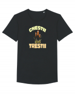 CHESTII TRESTII Tricou mânecă scurtă guler larg Bărbat Skater