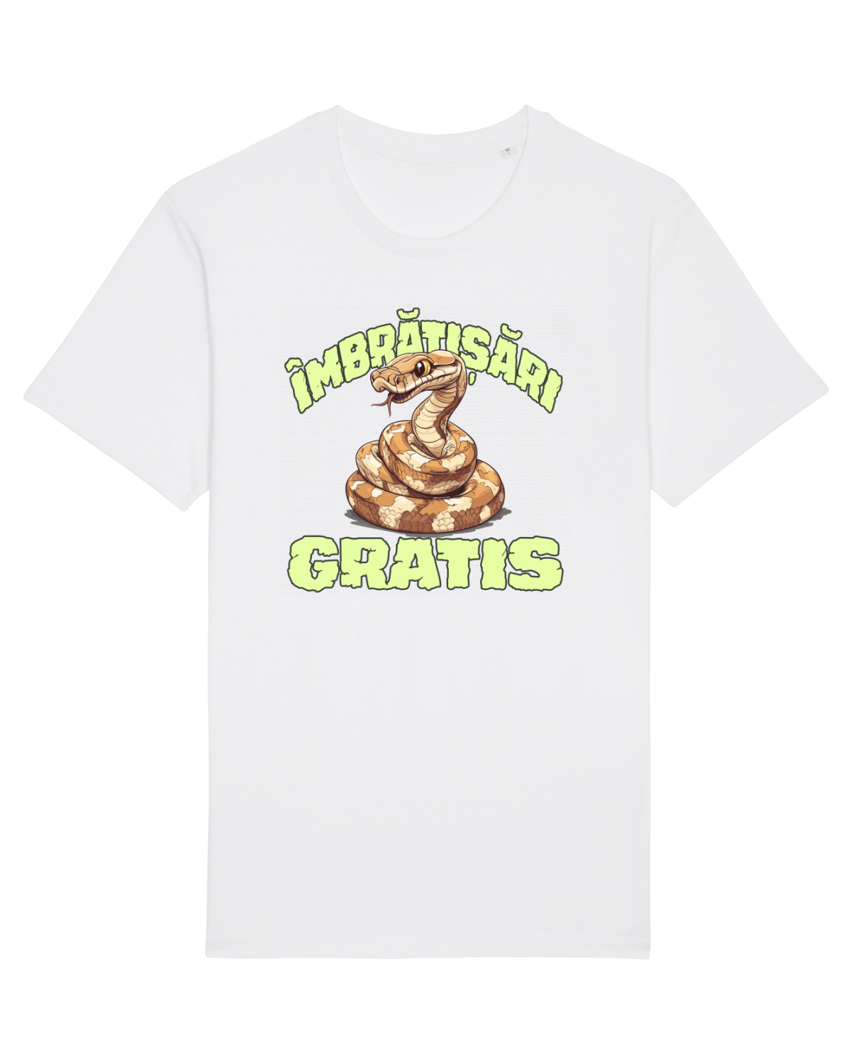 Tricou mânecă scurtă Unisex Rocker White