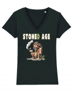 STONEd AGE ;) Tricou mânecă scurtă guler V Damă Evoker