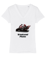 Planuri de weekend Tricou mânecă scurtă guler V Damă Evoker