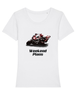 Planuri de weekend Tricou mânecă scurtă guler larg fitted Damă Expresser