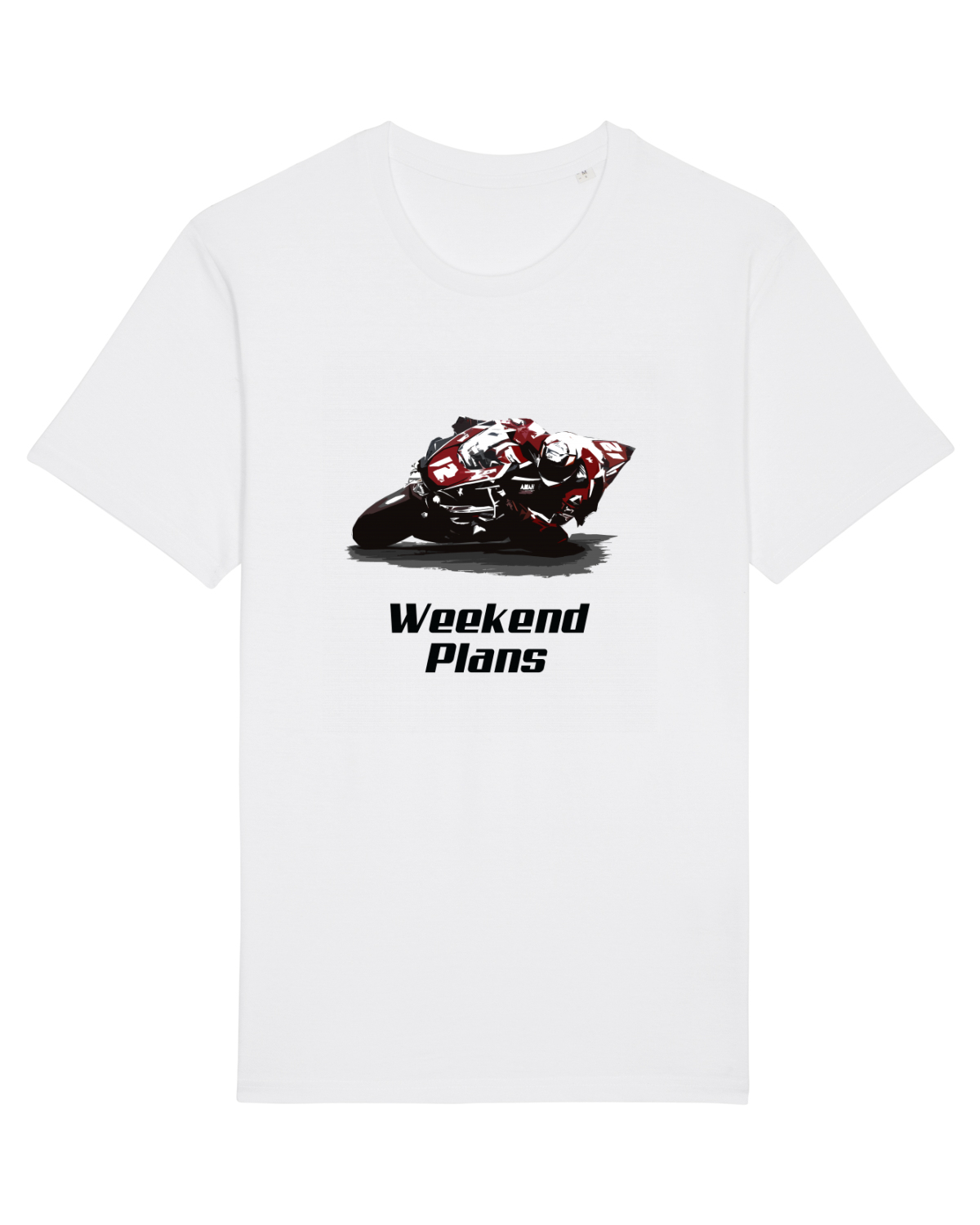 Tricou mânecă scurtă Unisex Rocker White