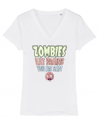 ZOMBIES EAT BRAINS, YOU ARE SAFE! :D White