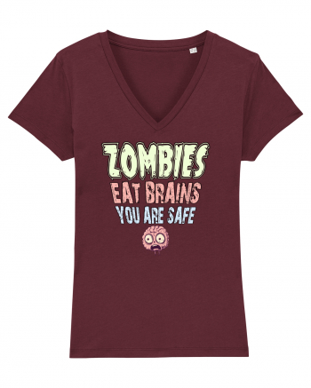 ZOMBIES EAT BRAINS, YOU ARE SAFE! :D Burgundy