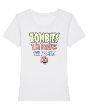 ZOMBIES EAT BRAINS, YOU ARE SAFE! :D White