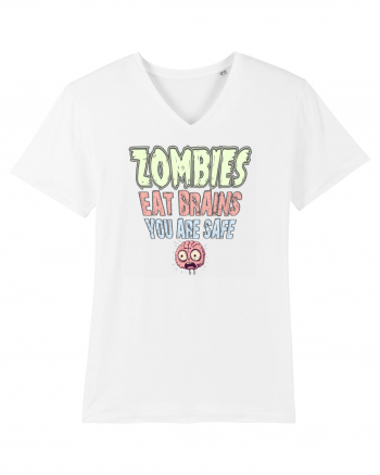 ZOMBIES EAT BRAINS, YOU ARE SAFE! :D White