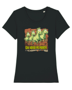 CAI VERZI PE PERETI :D 2 Tricou mânecă scurtă guler larg fitted Damă Expresser