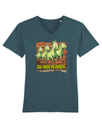 CAI VERZI PE PERETI :D 2 Tricou mânecă scurtă guler V Bărbat Presenter