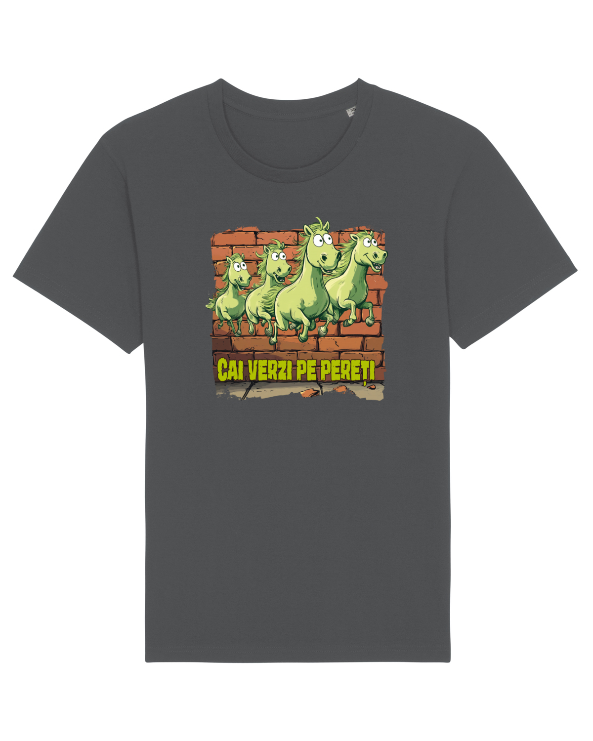 Tricou mânecă scurtă Unisex Rocker Anthracite