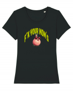 F**K YOUR MOM`S ONION Tricou mânecă scurtă guler larg fitted Damă Expresser