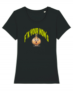 F**K YOUR MOM`S ONION 2 Tricou mânecă scurtă guler larg fitted Damă Expresser