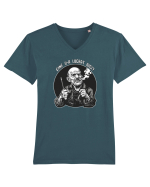 CINE V-A LUCRAT AICI? :D Tricou mânecă scurtă guler V Bărbat Presenter