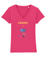 Printul parintilor Tricou mânecă scurtă guler V Damă Evoker