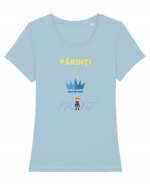Printul parintilor Tricou mânecă scurtă guler larg fitted Damă Expresser