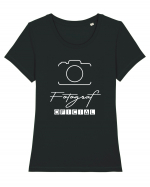 Fotograf oficial  Tricou mânecă scurtă guler larg fitted Damă Expresser