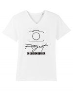 Fotograf - oficial  Tricou mânecă scurtă guler V Bărbat Presenter