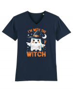 I'm with the witch Tricou mânecă scurtă guler V Bărbat Presenter