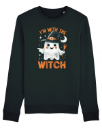 I'm with the witch Bluză mânecă lungă Unisex Rise