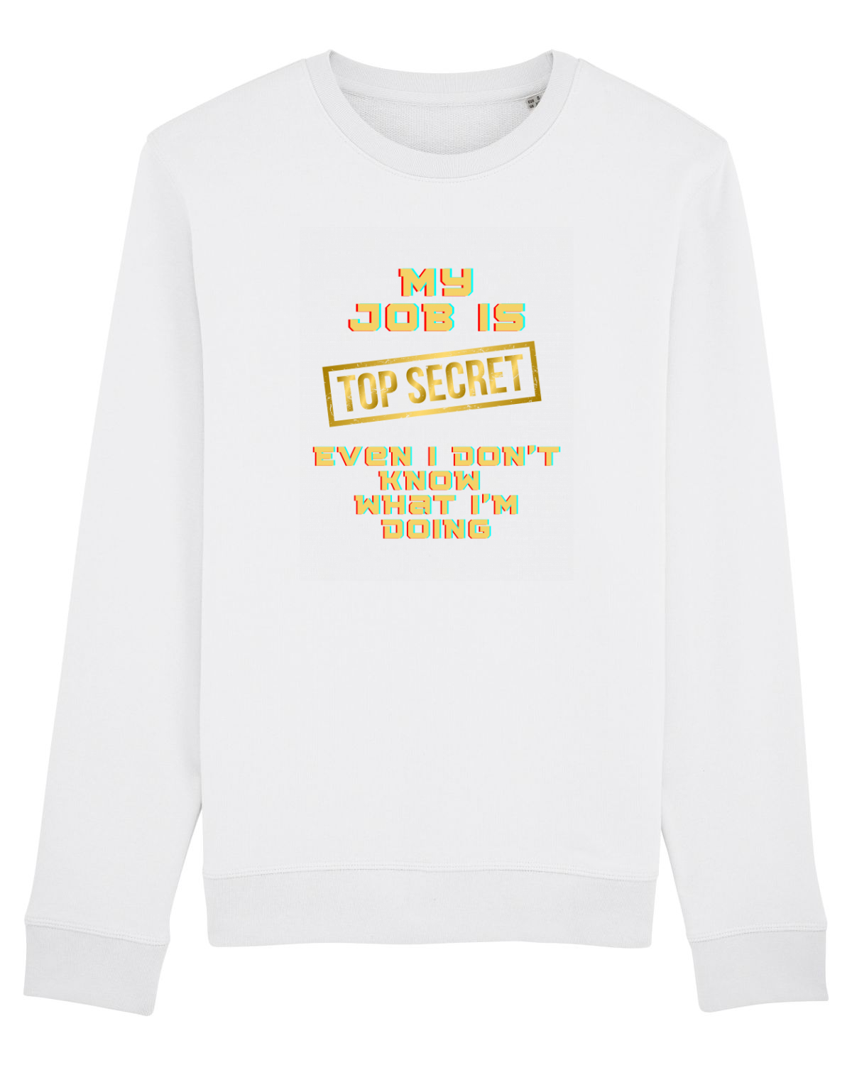 Bluză mânecă lungă Unisex Rise White