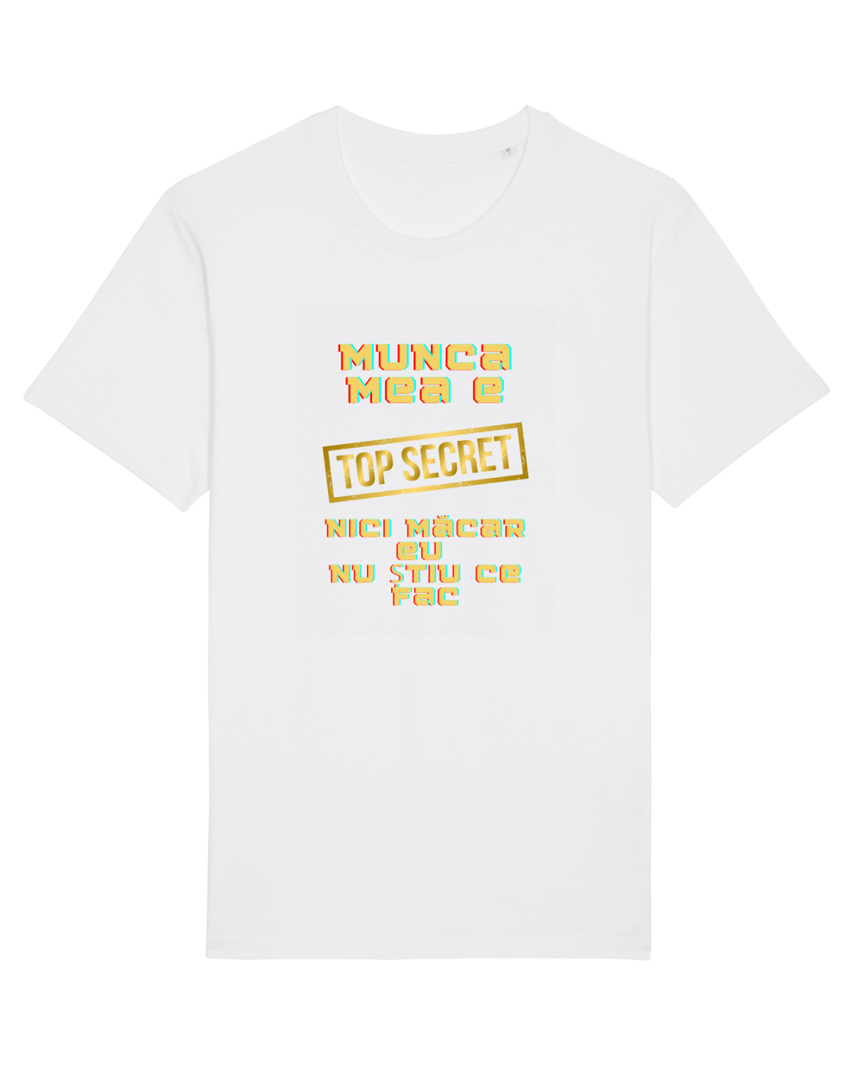 Tricou mânecă scurtă Unisex Rocker White