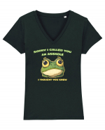 SORRY I CALLED YOU AN ASSHOLE Tricou mânecă scurtă guler V Damă Evoker