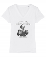 TWO BEER OR NOT TWO BEER - SHAKESBEER Tricou mânecă scurtă guler V Damă Evoker