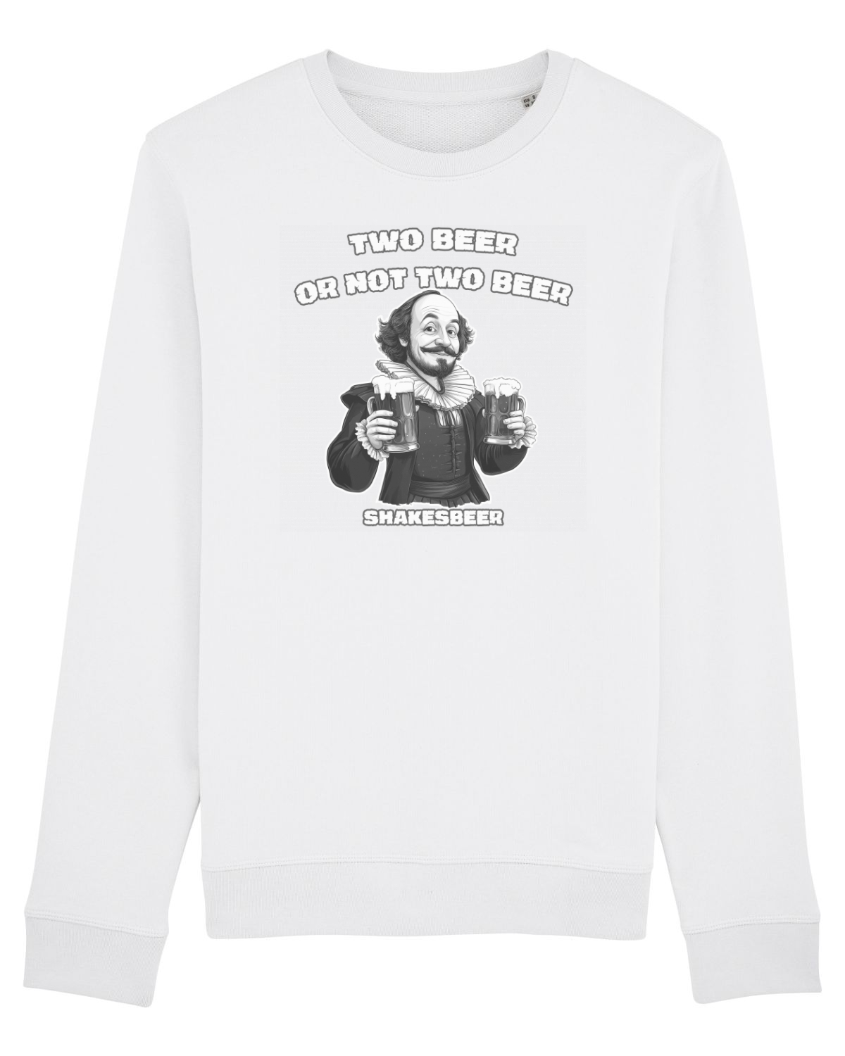 Bluză mânecă lungă Unisex Rise White