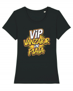 VIP - vânzător în piață Tricou mânecă scurtă guler larg fitted Damă Expresser