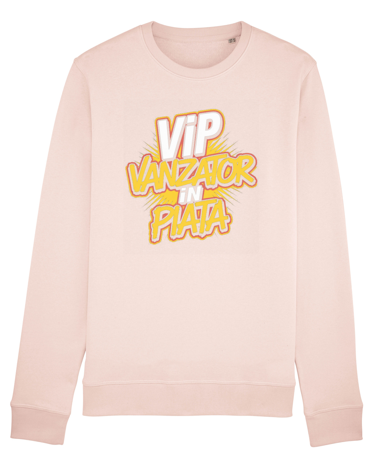 Bluză mânecă lungă Unisex Rise Candy Pink