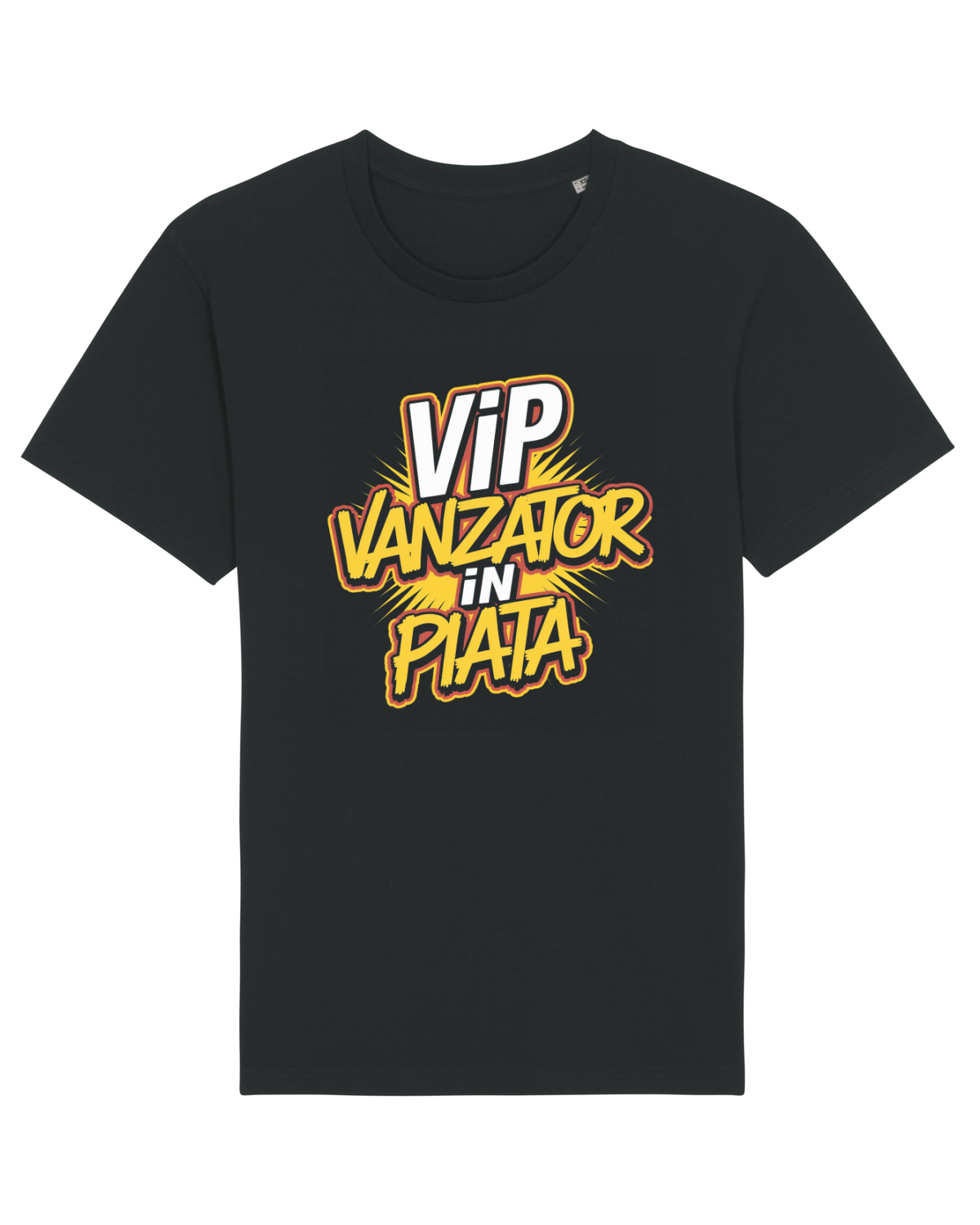 Tricou mânecă scurtă Unisex Rocker Black