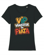 VIP - vânzător în piață Tricou mânecă scurtă guler larg fitted Damă Expresser