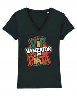 VIP - vânzător în piață Tricou mânecă scurtă guler V Damă Evoker