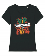 VIP - vânzător în piață Tricou mânecă scurtă guler larg fitted Damă Expresser