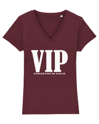 VIP - vânzător în piață grunge Burgundy