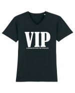 VIP - vânzător în piață grunge Tricou mânecă scurtă guler V Bărbat Presenter
