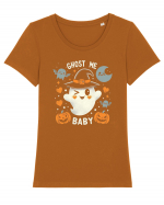 Ghost me Baby Tricou mânecă scurtă guler larg fitted Damă Expresser